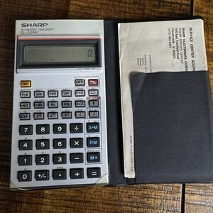 Vintage SHARP EL-506H Scientific Calculator With Case. Tested Working Nice!